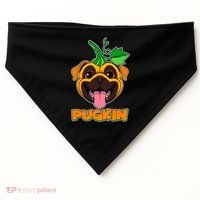 Autumn Halloween Pugkin USA-Made Doggie Bandana thumb 0