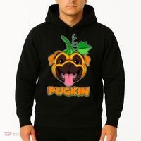 Autumn Halloween Pugkin Hoodie thumb 2