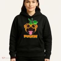 Autumn Halloween Pugkin Hoodie thumb 5
