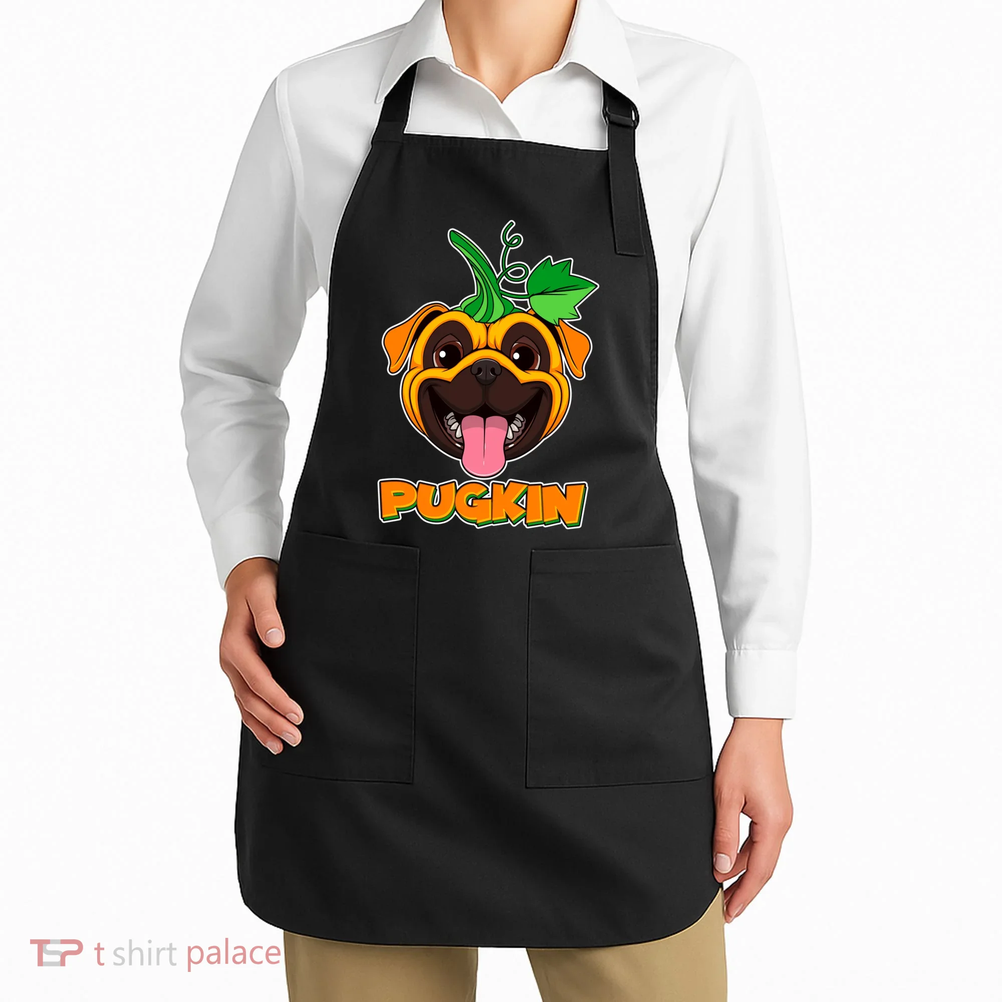 Autumn Halloween Pugkin Apron