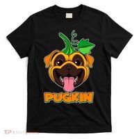 Autumn Halloween Pugkin T-Shirt thumb 0