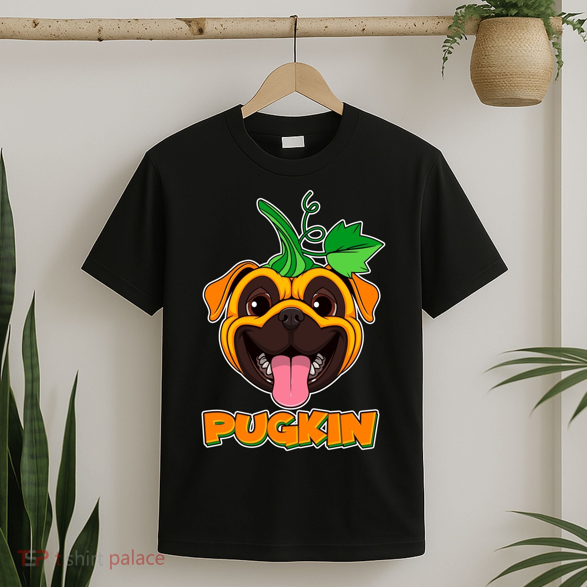 Autumn Halloween Pugkin T-Shirt