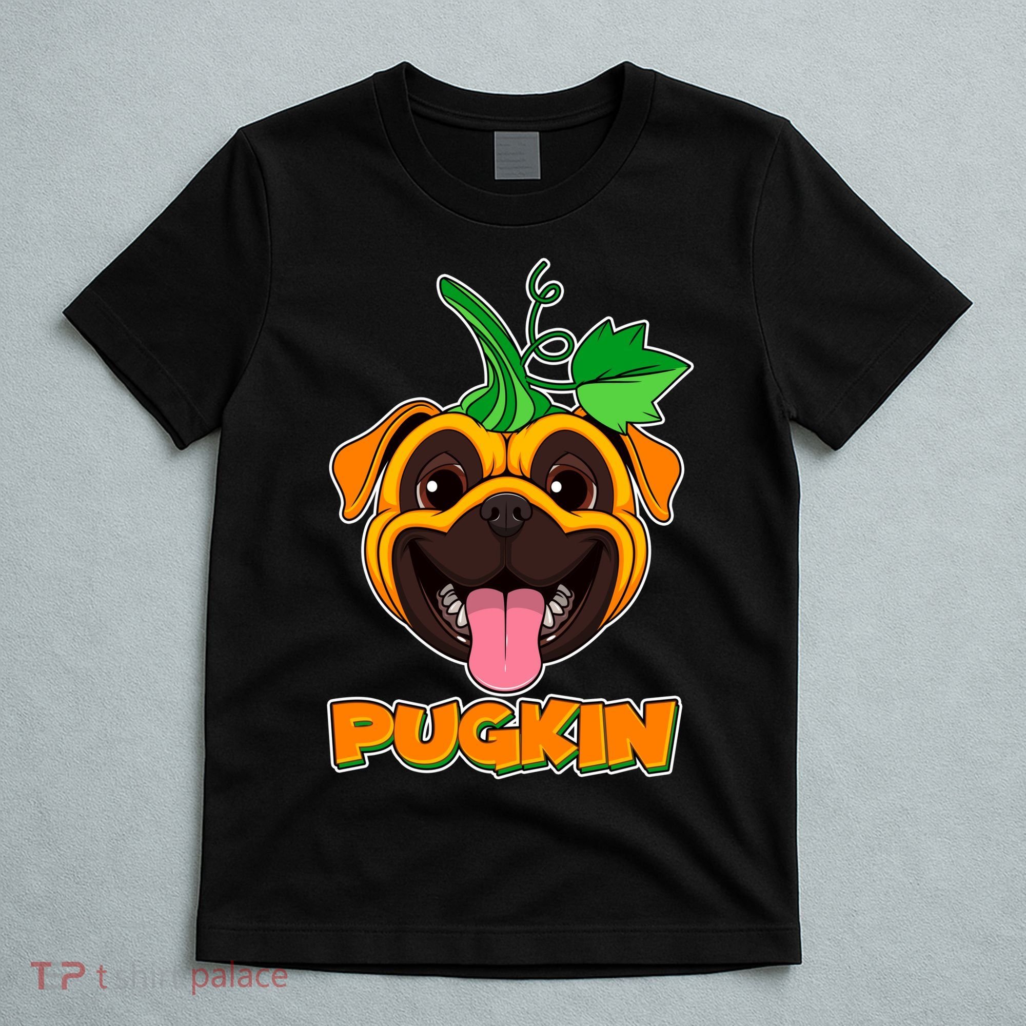 Autumn Halloween Pugkin T-Shirt