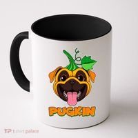 Autumn Halloween Pugkin Coffee Mug thumb 0
