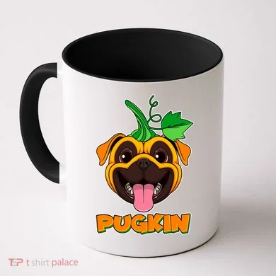 Autumn Halloween Pugkin Coffee Mug