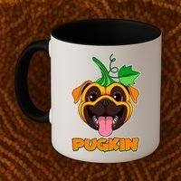 Autumn Halloween Pugkin Coffee Mug thumb 2