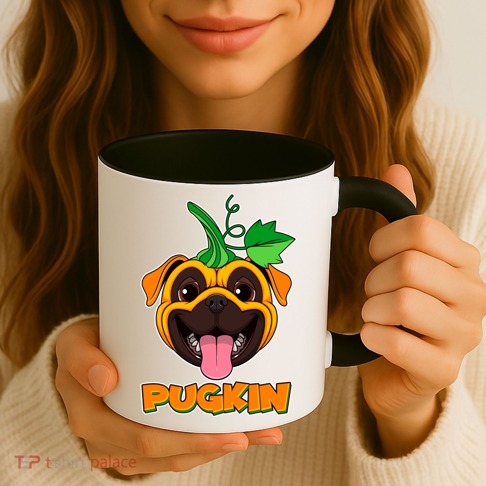 Autumn Halloween Pugkin Coffee Mug