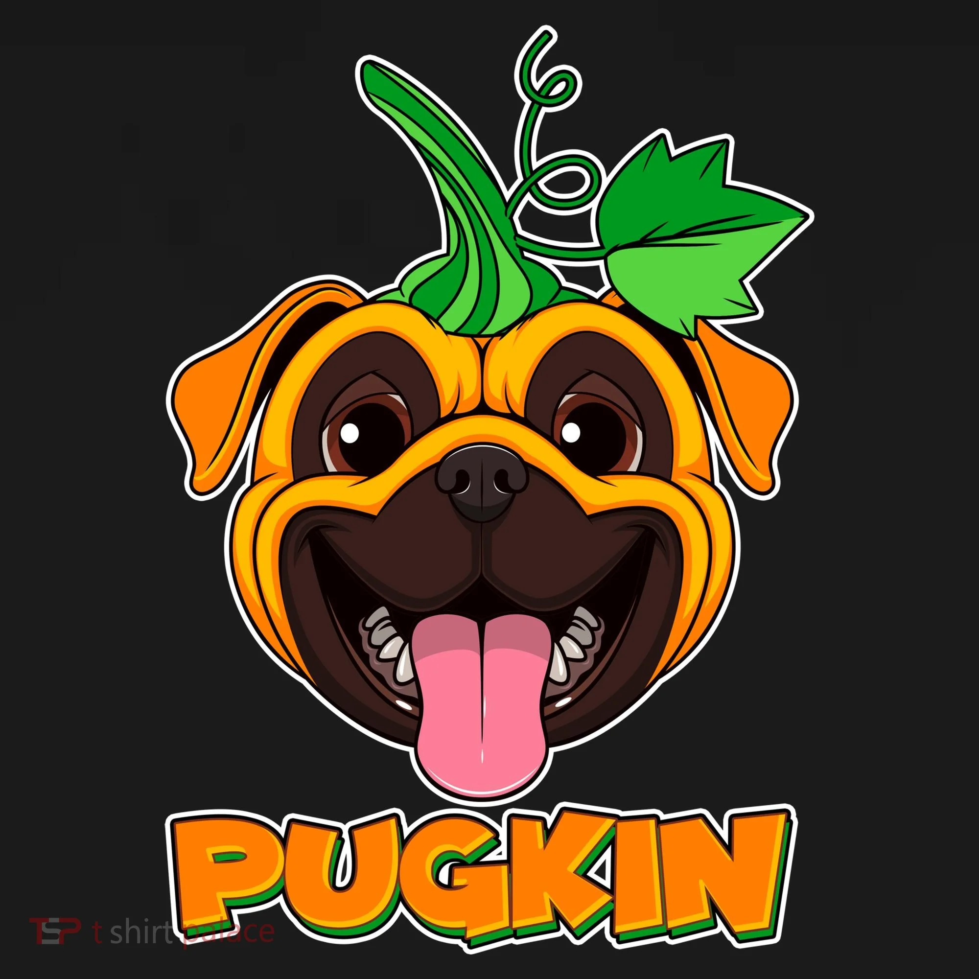 Autumn Halloween Pugkin Women's Hoodie