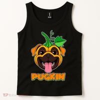 Autumn Halloween Pugkin Tank Top thumb 2
