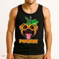 Autumn Halloween Pugkin Tank Top thumb 3