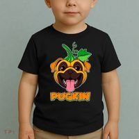 Autumn Halloween Pugkin Toddler T-Shirt thumb 2