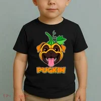 Autumn Halloween Pugkin Toddler T-Shirt thumb 2