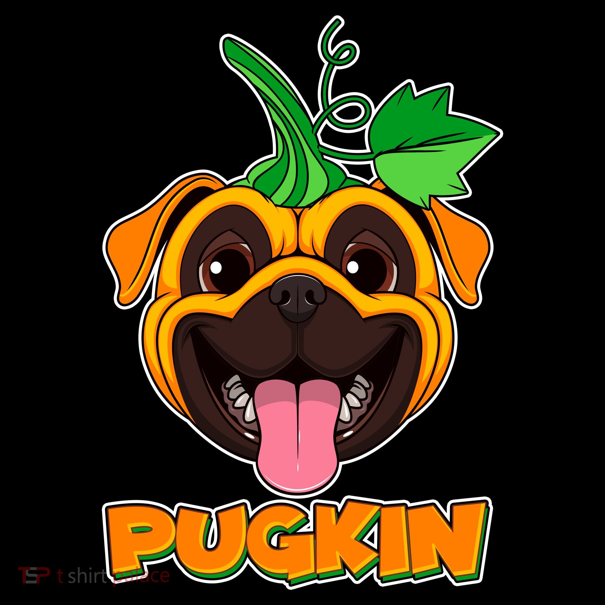 Autumn Halloween Pugkin Women's T-Shirt