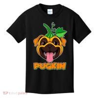 Autumn Halloween Pugkin Kids T-Shirt thumb 0