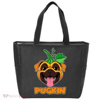 Autumn Halloween Pugkin Tote Bag