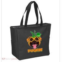 Autumn Halloween Pugkin Tote Bag thumb 2