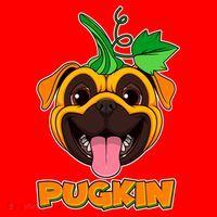 Autumn Halloween Pugkin Santa Hat thumb 1