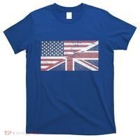 America Usa Uk Union Jack Flag United States Kingdom Britain Meaningful Gift T-Shirt thumb 0