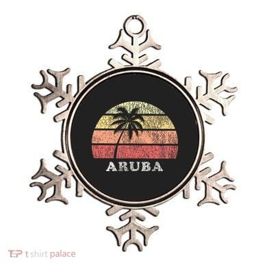 Aruba Vintage 70s Retro Throwback Design Ornament