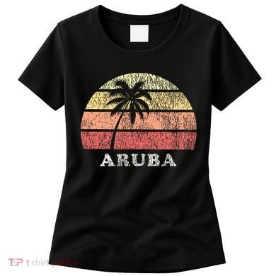 Aruba Vintage 70s Retro Throwback Design Women's T-Shirt
