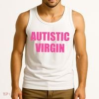 Autistic Virgin Tank Top thumb 3