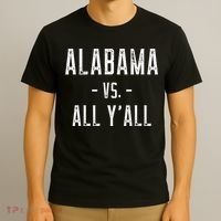 Alabama Vs. All Y’all Sports Weathered Vintage Southern T-Shirt thumb 3