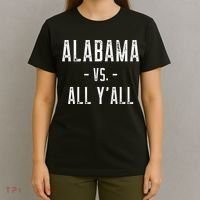 Alabama Vs. All Y’all Sports Weathered Vintage Southern T-Shirt thumb 4