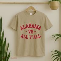 Alabama Vs All Y’All Sports Vintage Southern Gift T-Shirt thumb 2