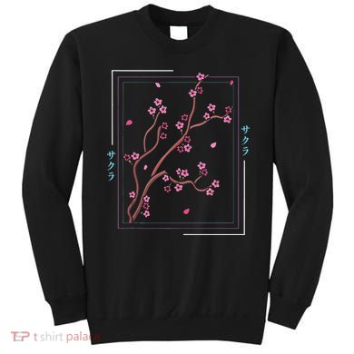 Asia Vaporwave Asian Japanese Sakura Aesthetic Indie Sweatshirt