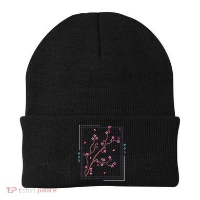 Asia Vaporwave Asian Japanese Sakura Aesthetic Indie Beanie