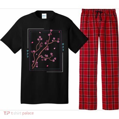 Asia Vaporwave Asian Japanese Sakura Aesthetic Indie Pajama Set