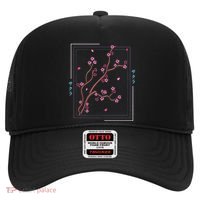 Asia Vaporwave Asian Japanese Sakura Aesthetic Indie Hat thumb 0