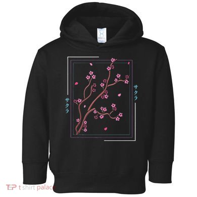 Asia Vaporwave Asian Japanese Sakura Aesthetic Indie Toddler Hoodie