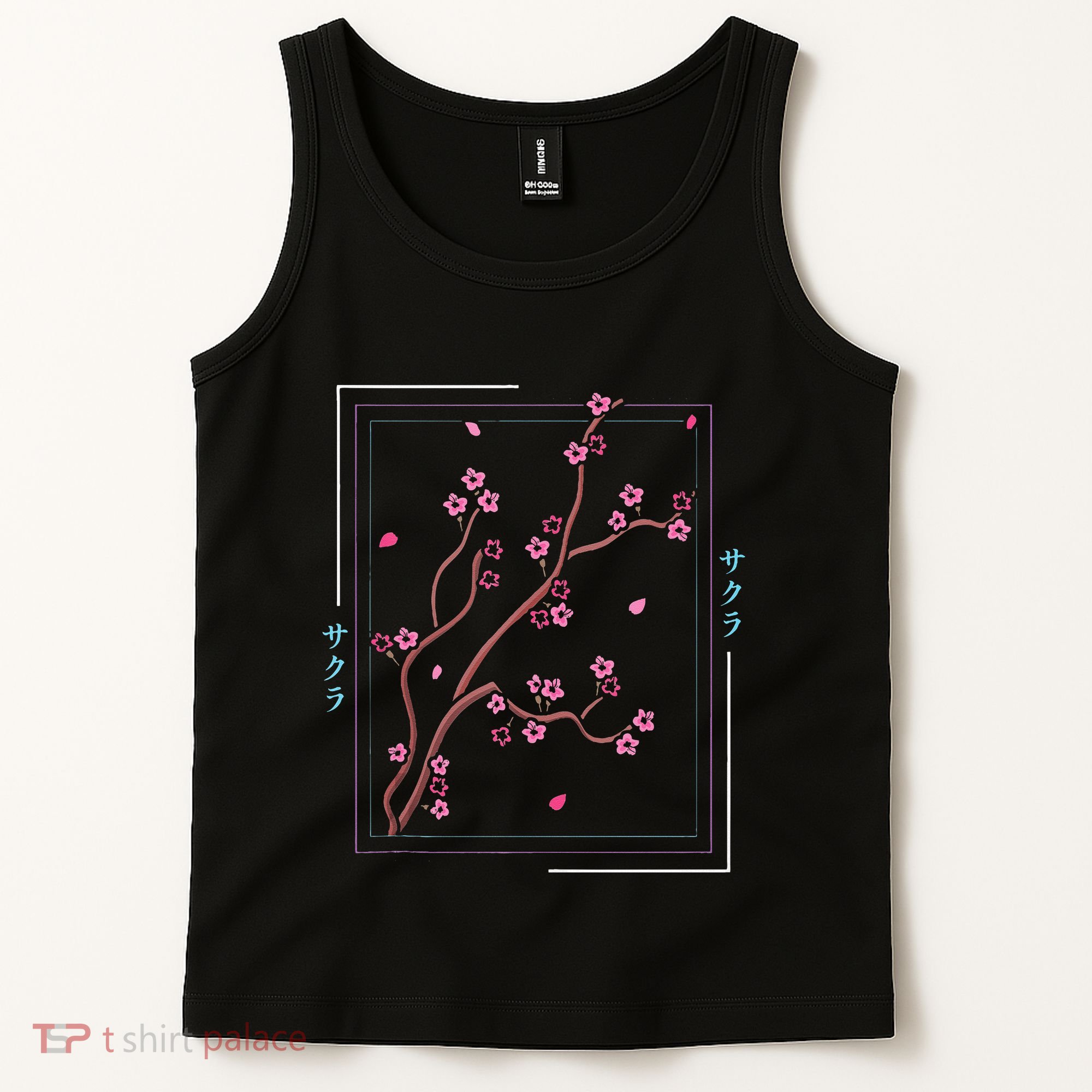 Asia Vaporwave Asian Japanese Sakura Aesthetic Indie Tank Top