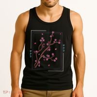 Asia Vaporwave Asian Japanese Sakura Aesthetic Indie Tank Top thumb 3