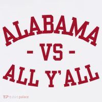 Alabama Vs All Y’All Sports Vintage Southern T-Shirt thumb 7