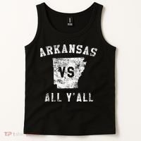 Arkansas Vs All Yall For Yall Tank Top thumb 2