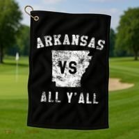 Arkansas Vs All Yall For Yall Golf Towel thumb 1