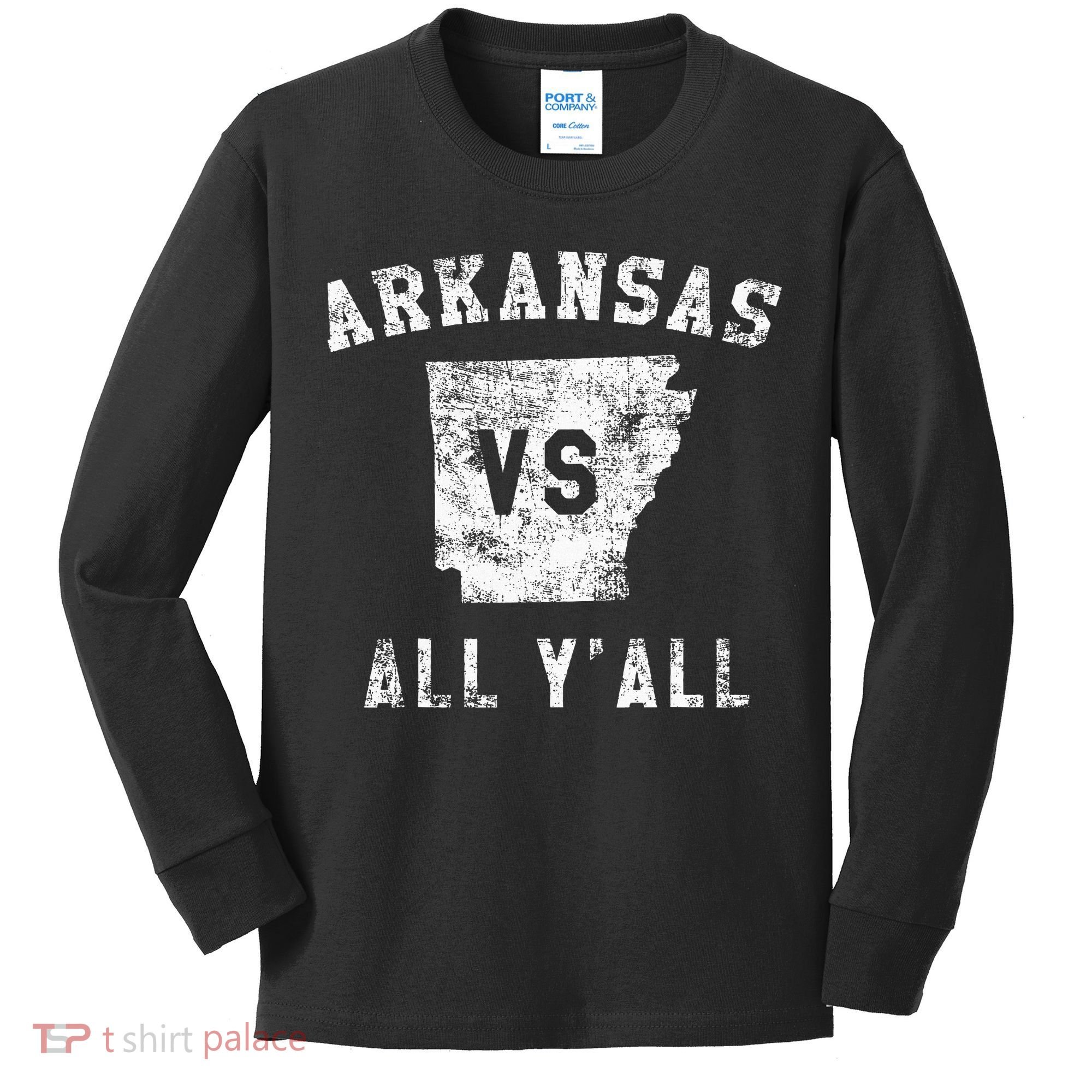 Arkansas Vs All Yall For Yall Kids Long Sleeve Shirt