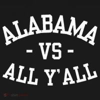 Alabama Vs All Y’All Sports Vintage Southern T-Shirt thumb 7