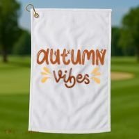 Autumn Vibes Golf Towel thumb 1