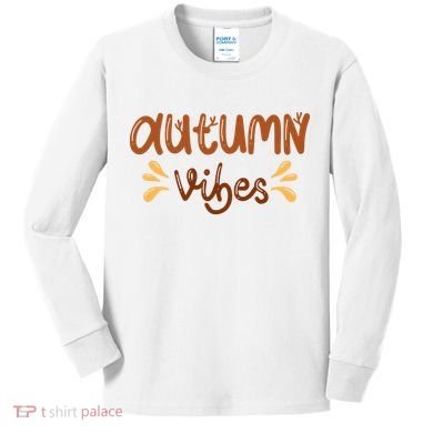 Autumn Vibes Kids Long Sleeve Shirt