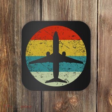 Airplane Vintage Coaster