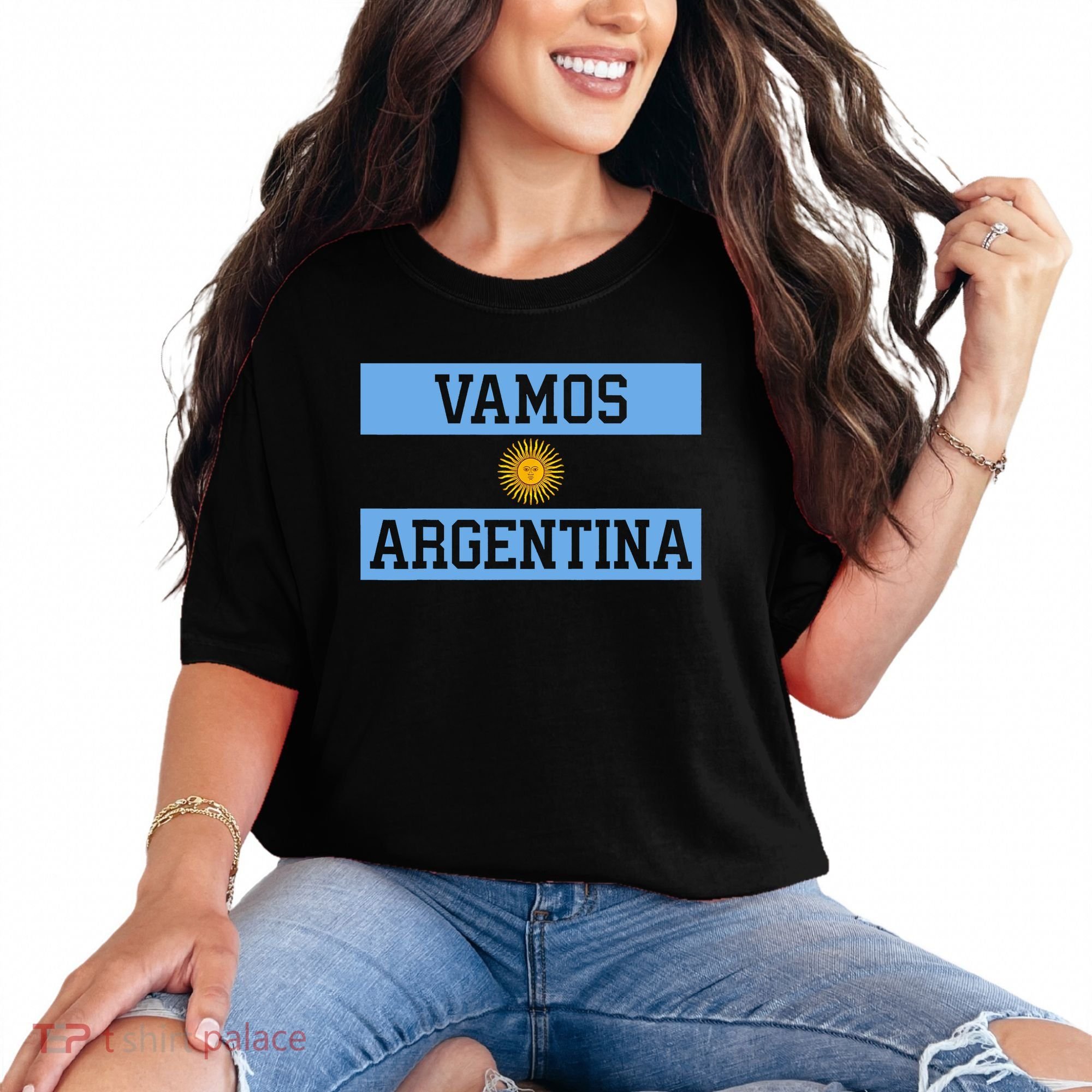 Argentina Vamos Argentina Flag Soccer Comfort Colors T-Shirt