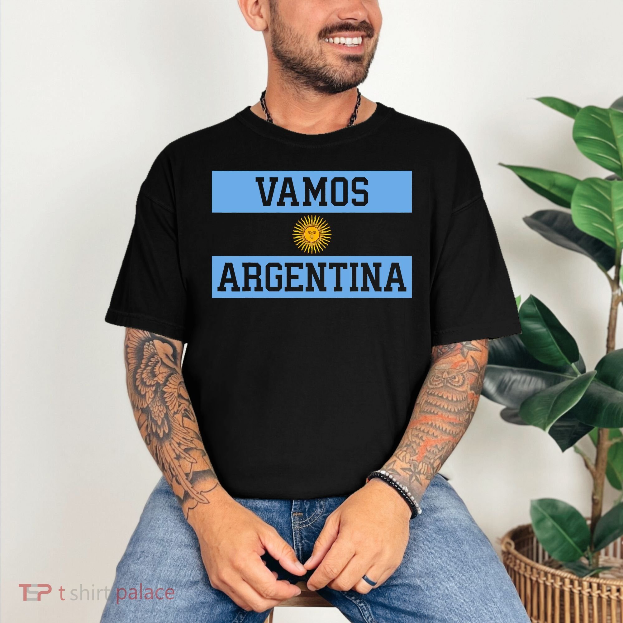 Argentina Vamos Argentina Flag Soccer Comfort Colors T-Shirt