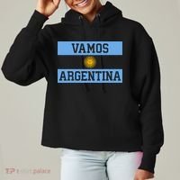 Argentina Vamos Argentina Flag Soccer Ladies Heavyweight Boxy Pullover Hoodie thumb 0