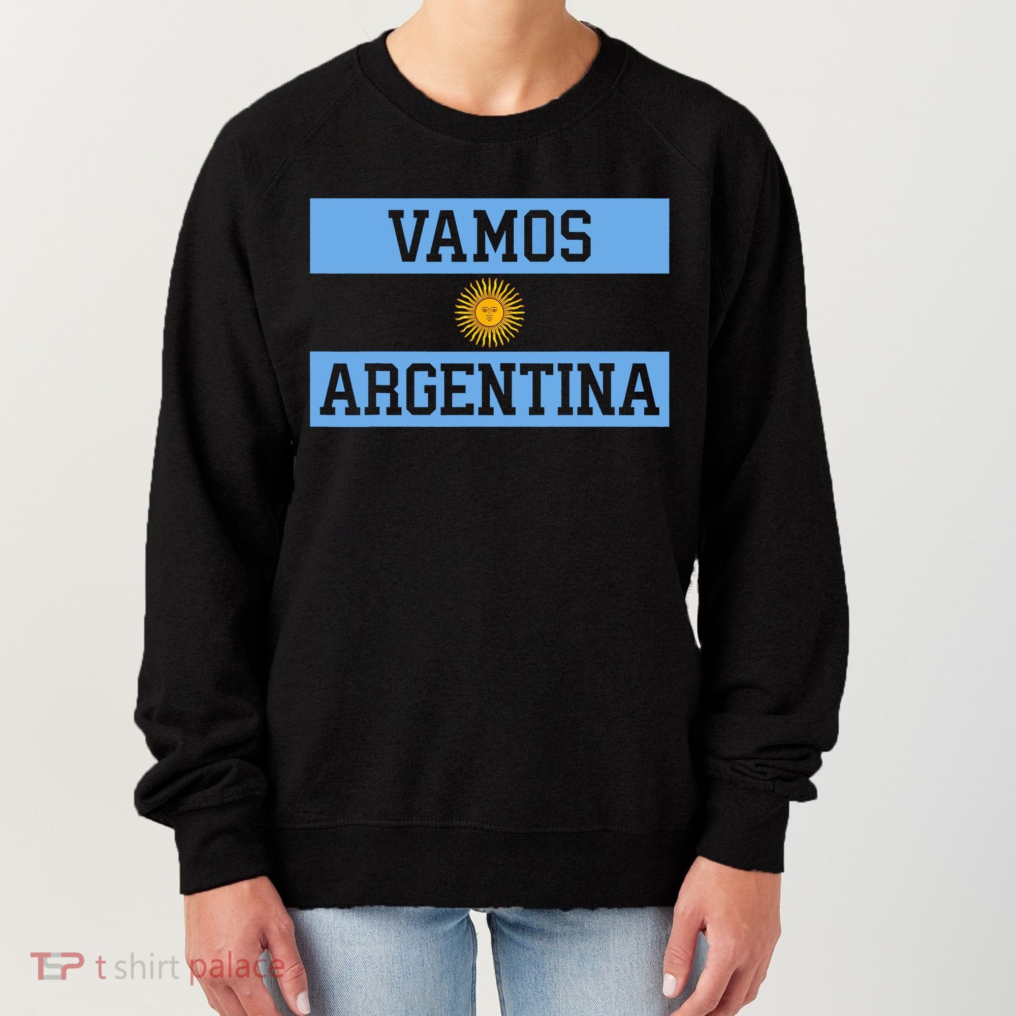 Argentina Vamos Argentina Flag Soccer Women's Sweatshirt