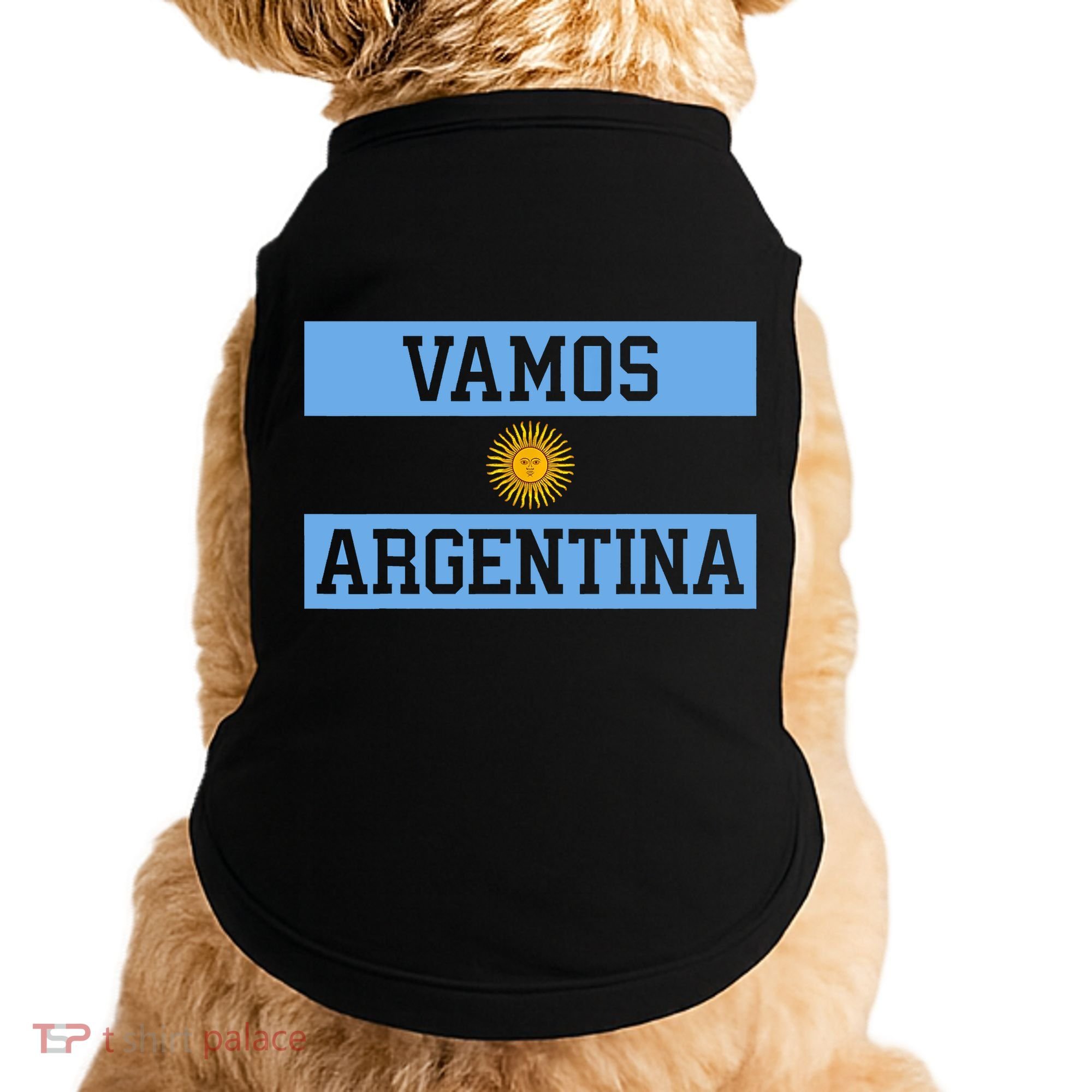 Argentina Vamos Argentina Flag Soccer Doggie Tank