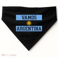 Argentina Vamos Argentina Flag Soccer USA-Made Doggie Bandana thumb 0