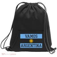 Argentina Vamos Argentina Flag Soccer Sweatshirt Cinch Pack Bag thumb 0